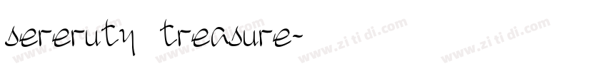 sereruty treasure字体转换